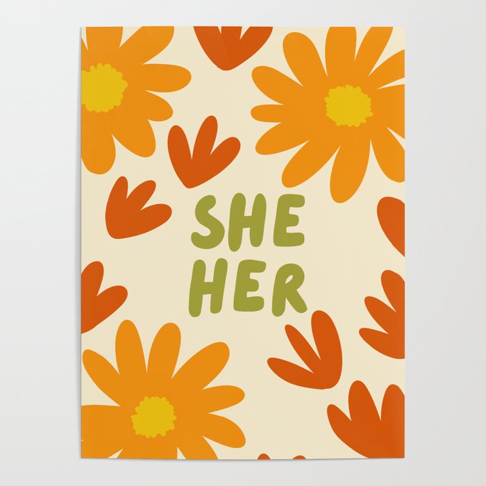 She/Her Pronouns Poster Gallery Image 1