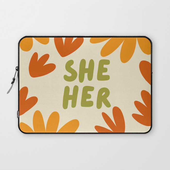 She/Her Pronouns Laptop Sleeve Gallery Image 1