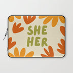 She/Her Pronouns Laptop Sleeve Gallery Image 1