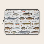Freshwater Fish with Flies Laptop Sleeve Gallery Image 1