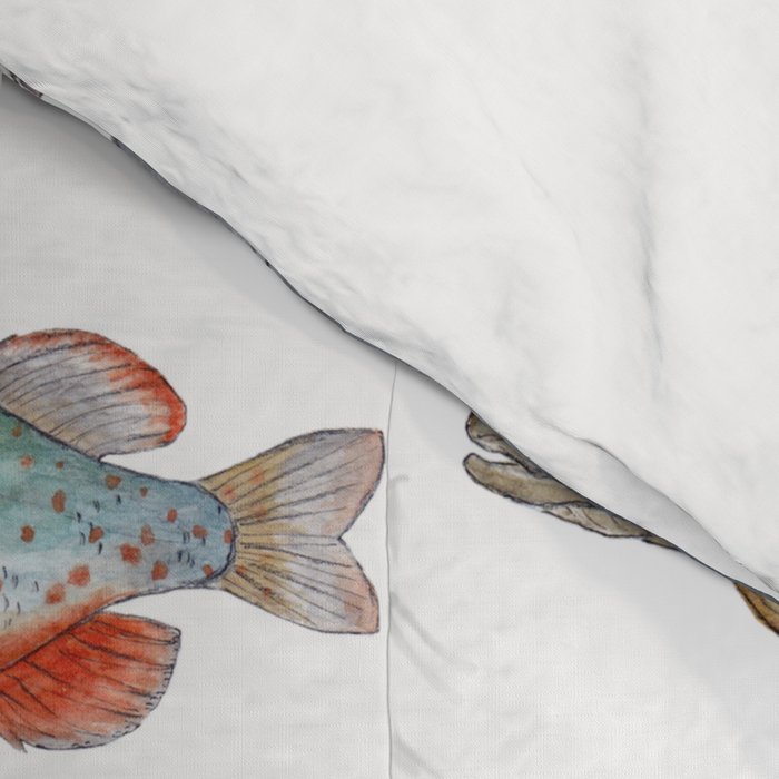 Freshwater Fish with Flies Comforter Gallery Image 4