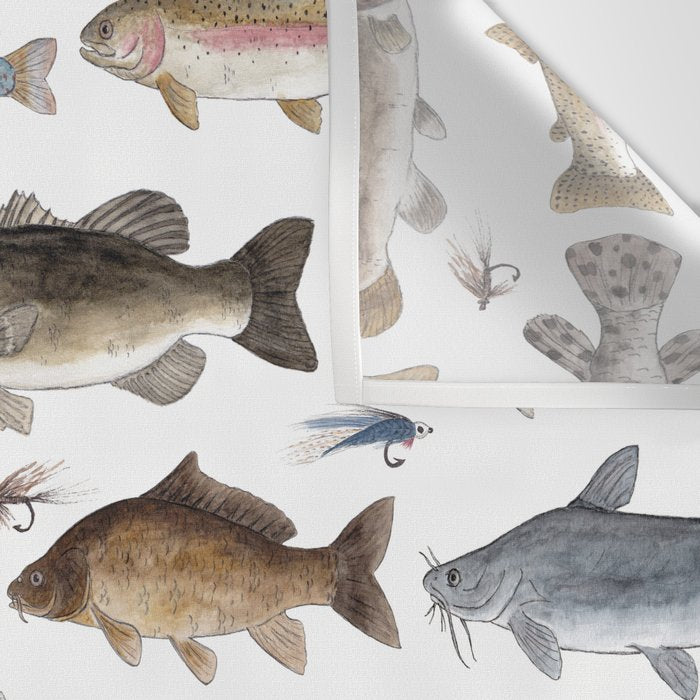 Freshwater Fish with Flies Wall Tapestry Gallery Image 3