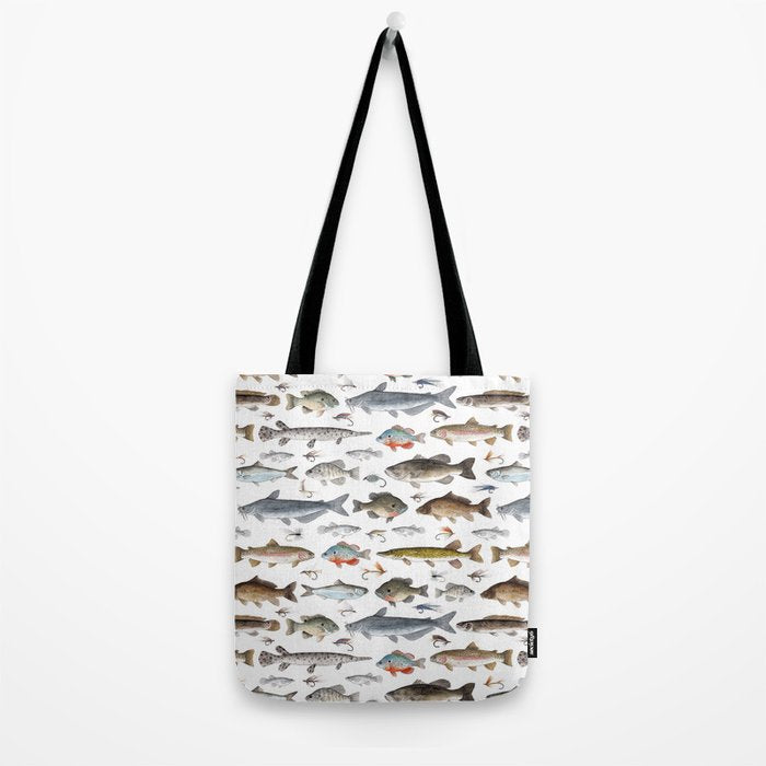 Freshwater Fish with Flies Tote Bag Gallery Image 2