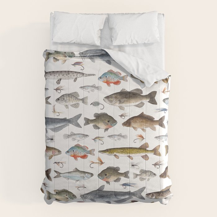 Freshwater Fish with Flies Comforter Gallery Image 6