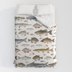 Freshwater Fish with Flies Duvet Cover Gallery Image 6