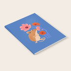 Meadow Mouse and Cosmos Blooms Notebook Gallery Image 2