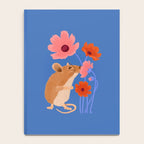Meadow Mouse and Cosmos Blooms Notebook Gallery Image 4