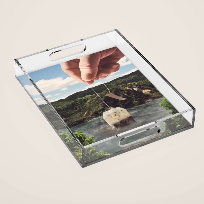 Lake afternoon tea - Teabag Acrylic Tray Gallery Image 1