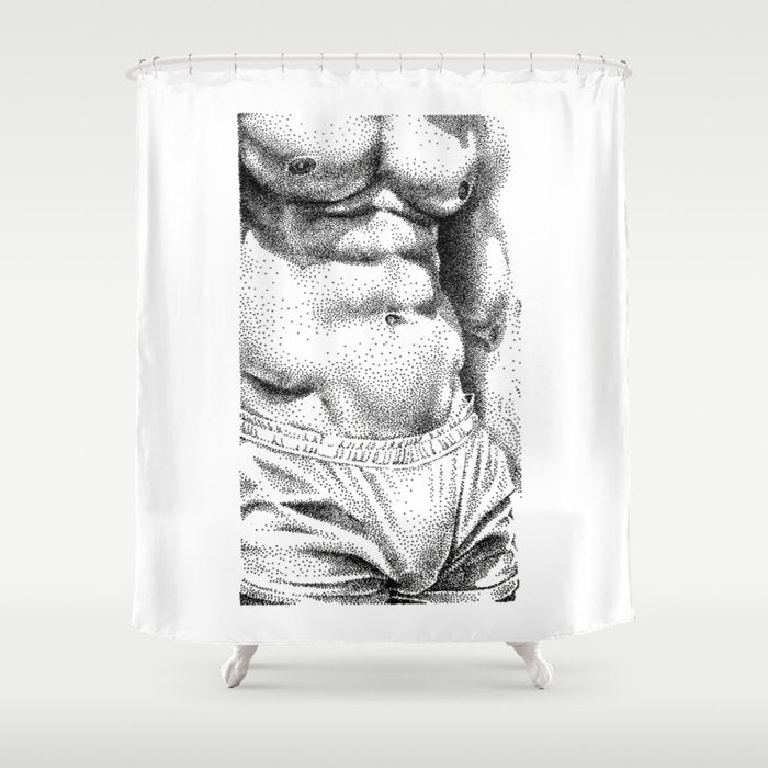 Sweatpants - NOODDOODs Shower Curtain Gallery Image 1