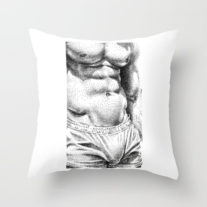 Sweatpants - NOODDOODs Throw Pillow Gallery Image 6