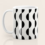 Gwynne Pattern - Black & White Coffee Mug Gallery Image 3