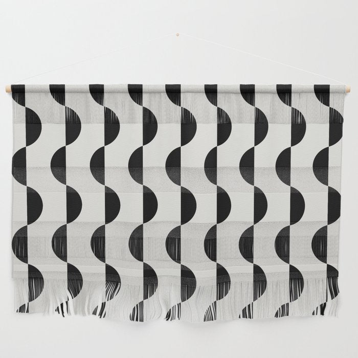 Gwynne Pattern - Black & White Wall Hanging Gallery Image 1