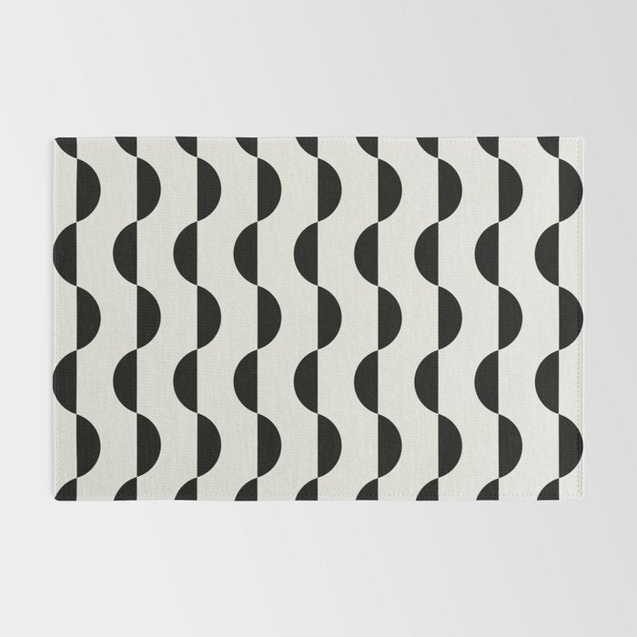 Gwynne Pattern - Black & White Rug Gallery Image 2