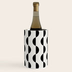 Gwynne Pattern - Black & White Wine Chiller Gallery Image 1