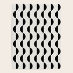 Gwynne Pattern - Black & White Poster Gallery Image 4