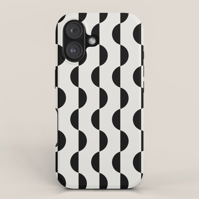 Gwynne Pattern - Black & White iPhone Case Gallery Image 1