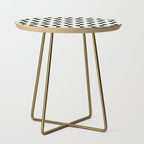 Gwynne Pattern - Black & White Side Table Gallery Image 1