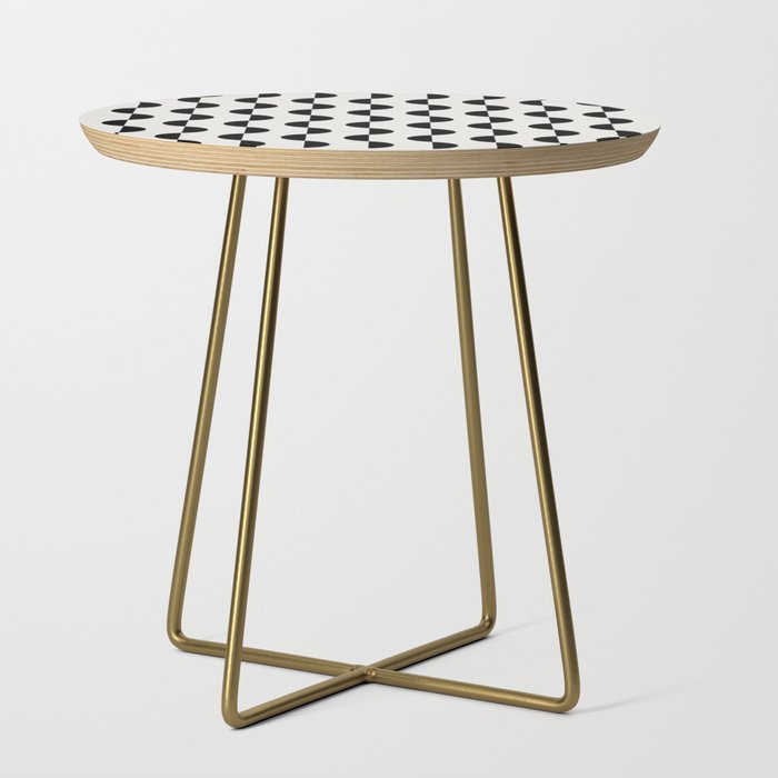 Gwynne Pattern - Black & White Side Table Gallery Image 1
