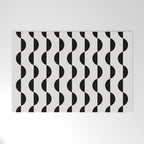Gwynne Pattern - Black & White Welcome Mat Gallery Image 1
