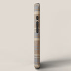 Beige Brown Tartan Plaid Pattern iPhone Case Gallery Image 2