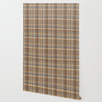 Beige Brown Tartan Plaid Pattern Wallpaper Gallery Image 2