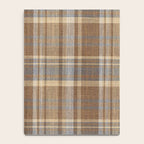 Beige Brown Tartan Plaid Pattern Notebook Gallery Image 4