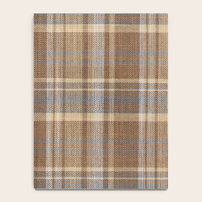 Beige Brown Tartan Plaid Pattern Notebook Gallery Image 4