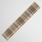 Beige Brown Tartan Plaid Pattern Table Runner Gallery Image 3
