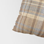 Beige Brown Tartan Plaid Pattern Pillow Sham Gallery Image 4