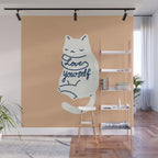 Love Yourself Cat Wall Mural Gallery Image 1