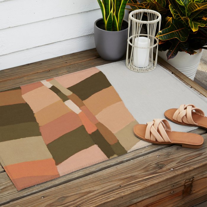 Colorful Hills #2 Outdoor Rug Gallery Image 2