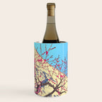Growing before the Mountain-God - Summer Tree, Lake & Mountain Ukiyoe Nature Landscape in Blue & Pinkn Wine Chiller Gallery Image 3