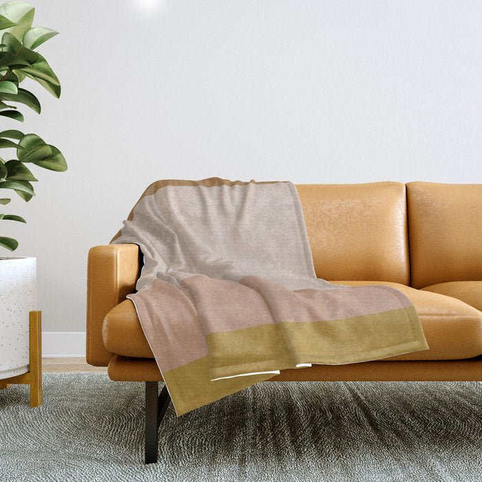 Contemporary Color Block X Throw Blanket Gallery Image 1