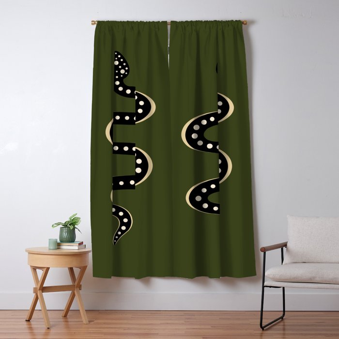 Minimal Snake XXXVI Window Curtain Gallery Image 1