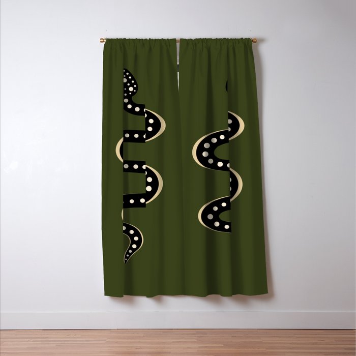 Minimal Snake XXXVI Window Curtain Gallery Image 3