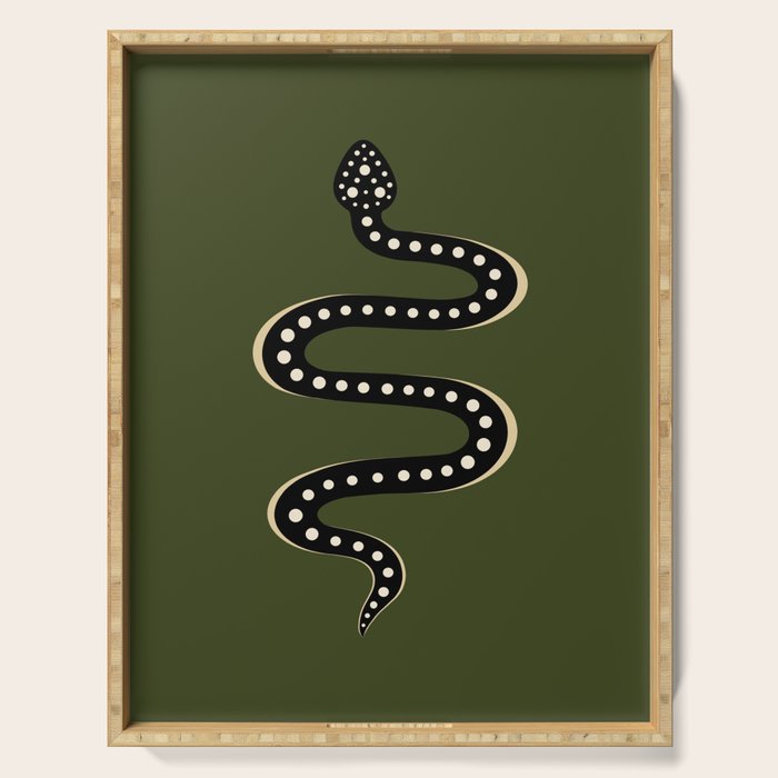 Minimal Snake XXXVI Serving Tray Gallery Image 1
