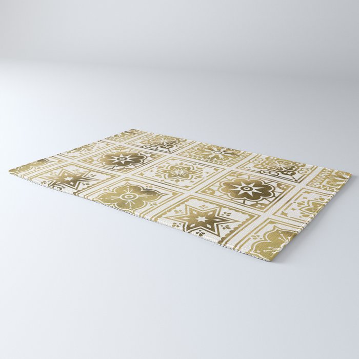 Talavera Mexican Tile - Gold Palette Rug Gallery Image 3