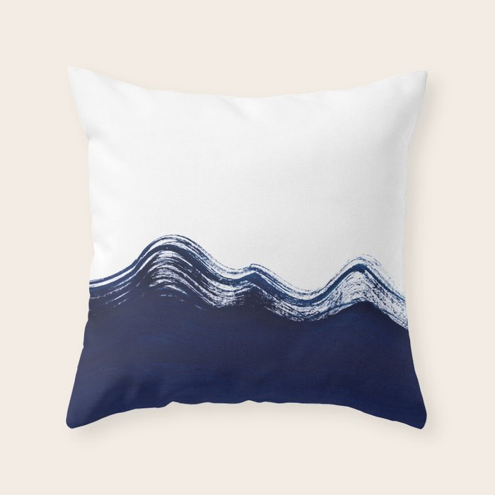 Waves of the Ocean Throw Pillow Gallery Image 1