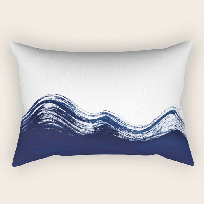 Waves of the Ocean Rectangular Pillow Gallery Image 2