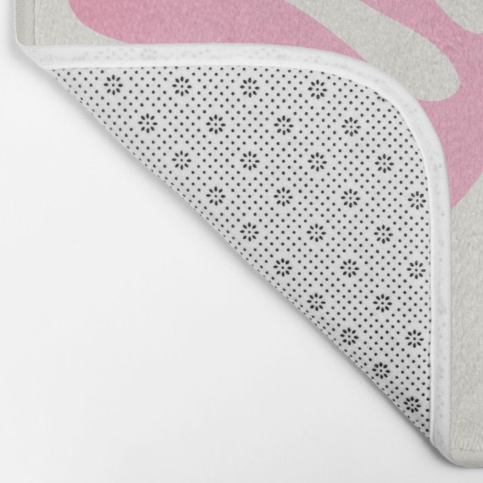 Peach & Orange: Wild Leaf | Matisse Foliage Paper Cutouts 03 Bath Mat Gallery Image 2