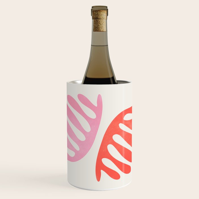 Peach & Orange: Wild Leaf | Matisse Foliage Paper Cutouts 03 Wine Chiller Gallery Image 1