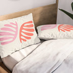 Peach & Orange: Wild Leaf | Matisse Foliage Paper Cutouts 03 Pillow Sham Gallery Image 2