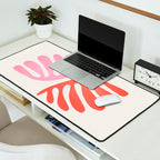 Peach & Orange: Wild Leaf | Matisse Foliage Paper Cutouts 03 Desk Mat Gallery Image 2
