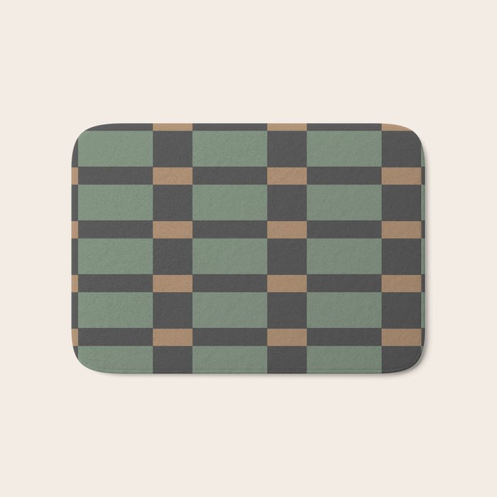 Woodland Blocks Bath Mat Gallery Image 1
