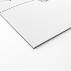 Minimal Line Art Woman with Wild Roses Welcome Mat Gallery Image 2