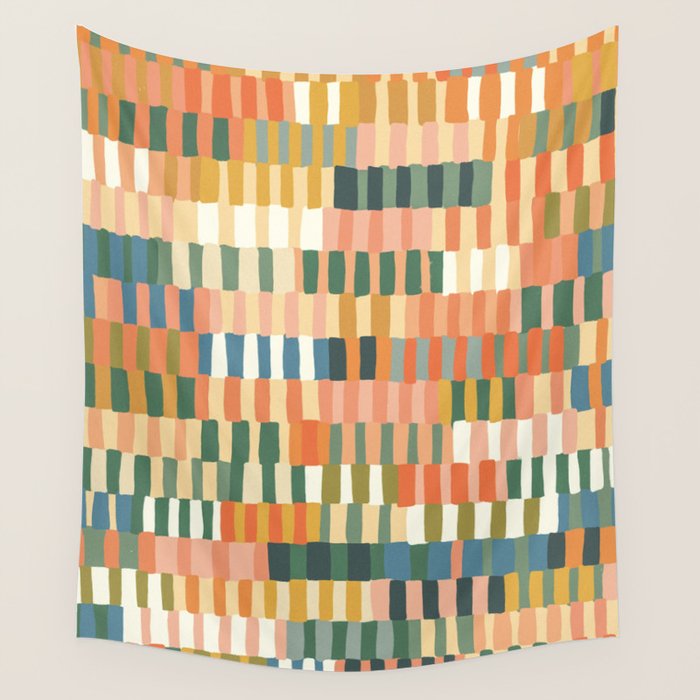 Pastel Mosaic #2 Wall Tapestry Gallery Image 1