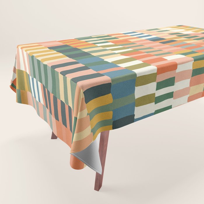 Pastel Mosaic #2 Tablecloth Gallery Image 1