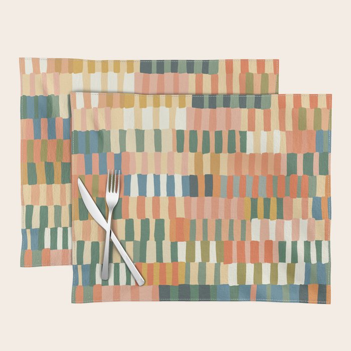 Pastel Mosaic #2 Placemat Gallery Image 1