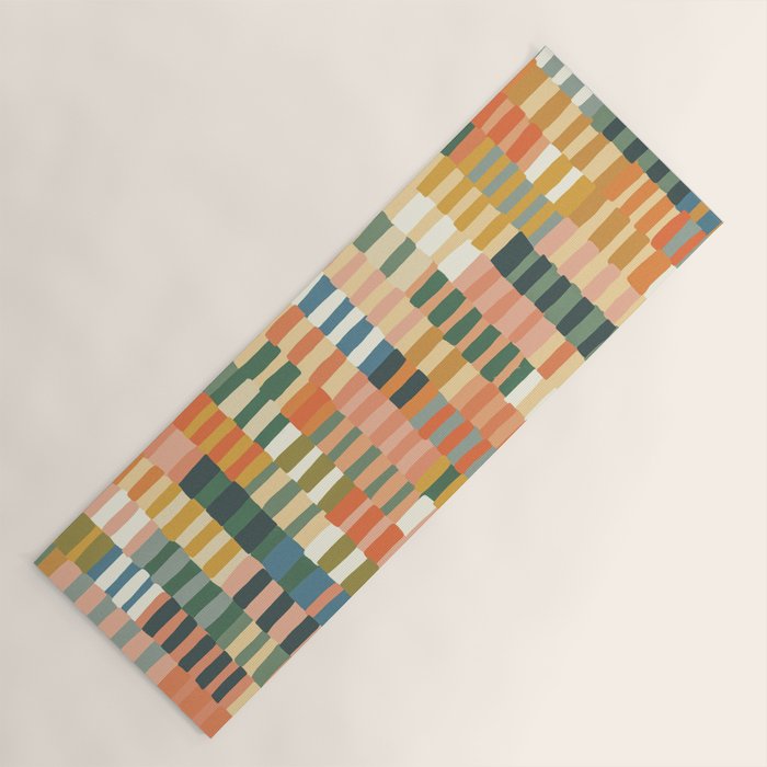 Pastel Mosaic #2 Yoga Mat Gallery Image 1