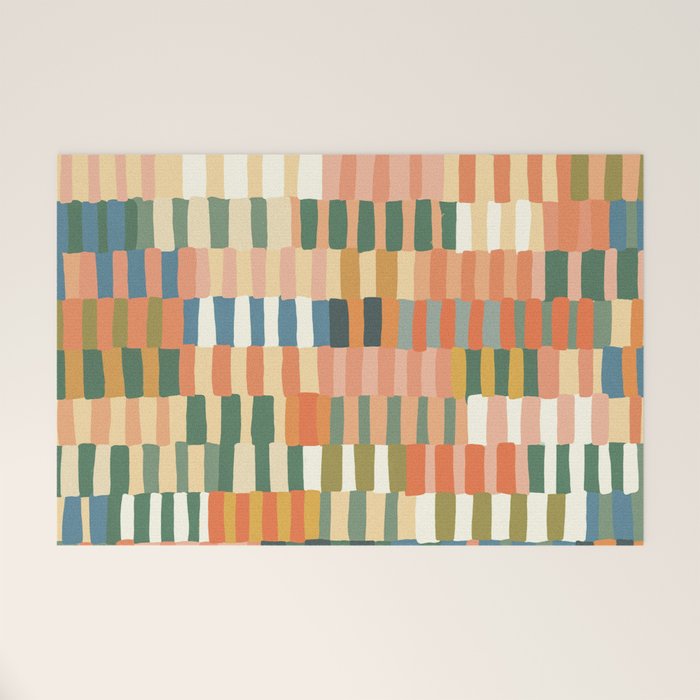 Pastel Mosaic #2 Welcome Mat Gallery Image 1